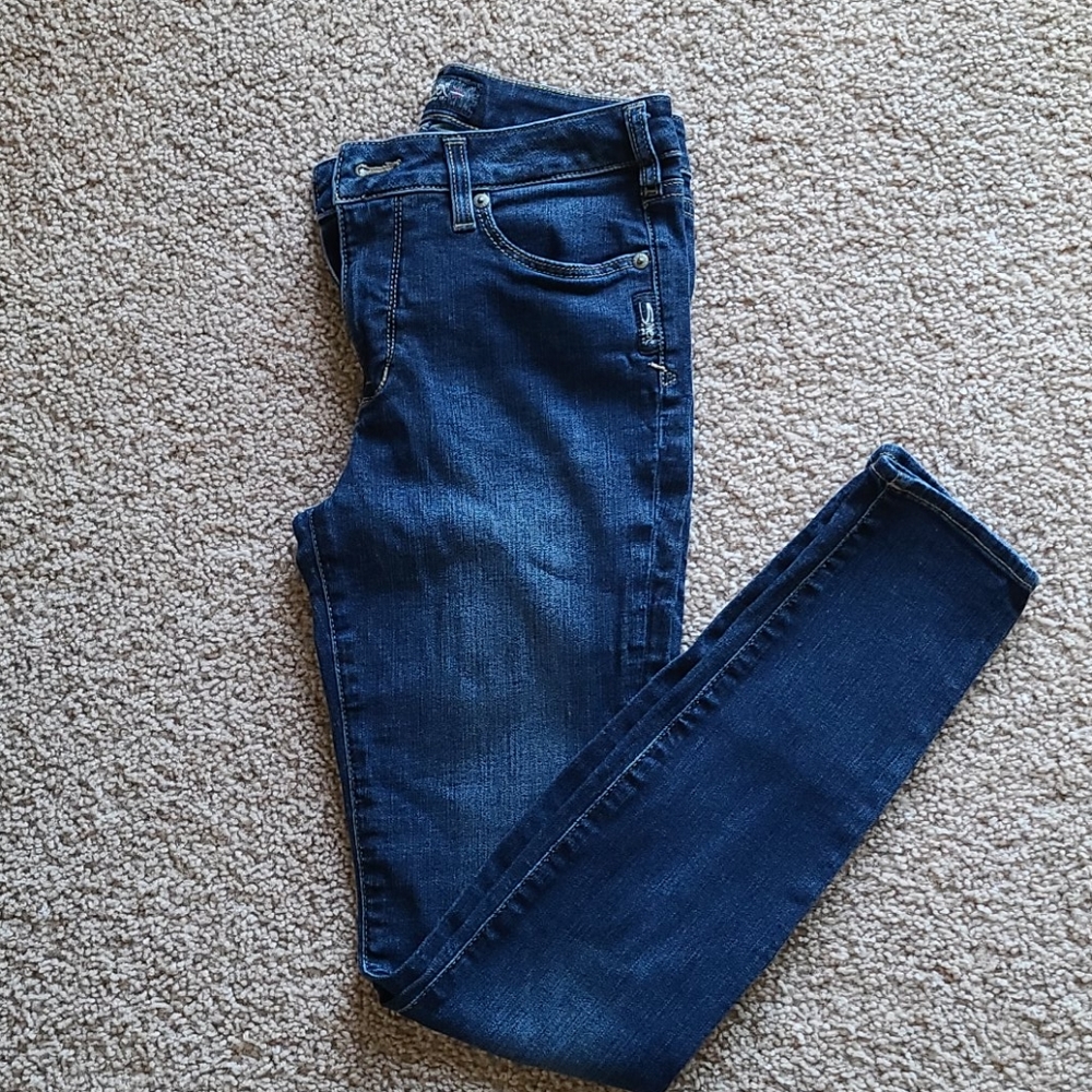 Silver Jeans Bleeker Mid Rise Jegging, size 27
